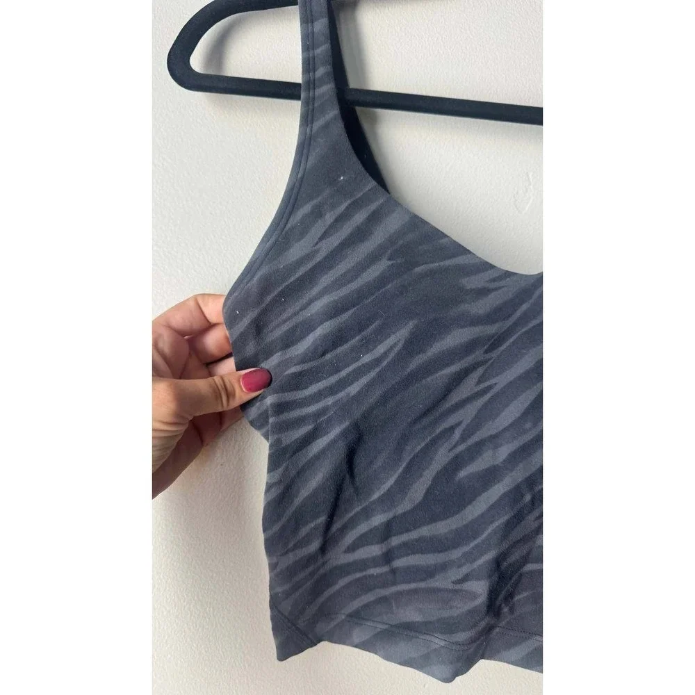 lululemon Align Tank Top Zebra Print 6 Activwear Yoga Clean Girl Athleisure